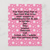 Uitgesneden Cupcake met Roze Kers bovenop Flyer (Achterkant)