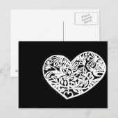 uitgesneden hart briefkaart (Voorkant / Achterkant)