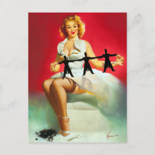 Uitgesneden pop omhoog briefkaart