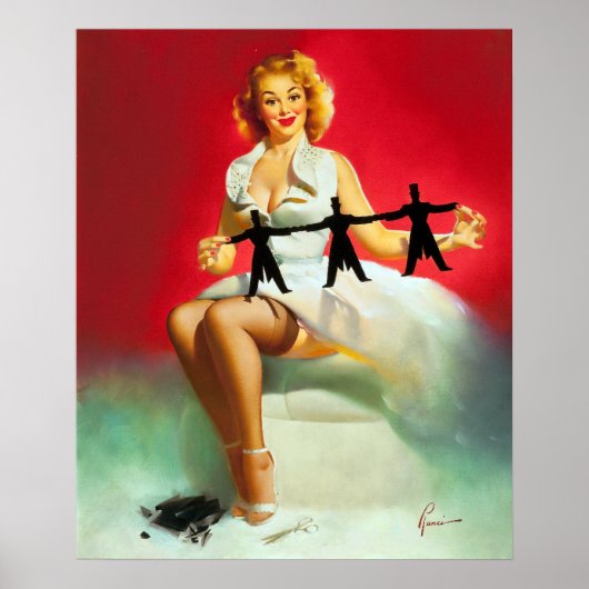 Uitgesneden pop omhoog poster (Voorkant)