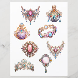 Uitgesneden Rococo sieraden