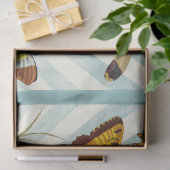 uitgesneden vlinder en gekleurd tissuepapier (Geschenk)