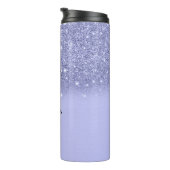 Uitgesplitste blauwe glitter thermische getumbler thermosbeker (Geroteerd rechts)