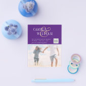 UITGESTEKEN Huwelijksuitnodiging Bewaar Datum QR C Flyer (Enkel)