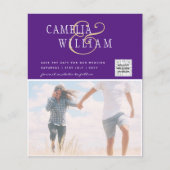 UITGESTEKEN Huwelijksuitnodiging Bewaar Datum QR C Flyer (Voorkant)