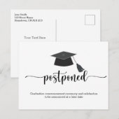 uitgesteld Afstuderen Briefkaart (Voorkant / Achterkant)