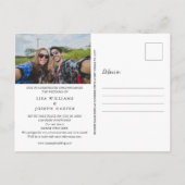 Uitgesteld Bewaar de Datum Wij Doen het Overnieuw  Briefkaart (Achterkant)