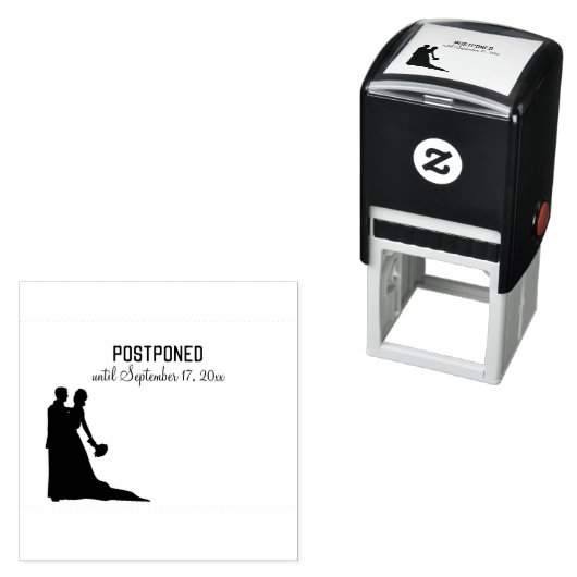 UITGESTELD Dansen Bruiloft Paar Een Nieuwe Eveneme Zelfinktende Stempel (In situ)