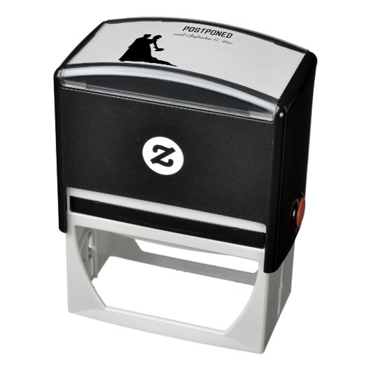 UITGESTELD Dansen Bruiloft Paar w Reschema Datum Zelfinktende Stempel (Product)