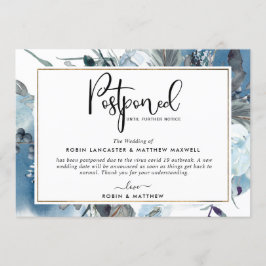 Uitgesteld evenement Aankondiging Blauwe bloemenka