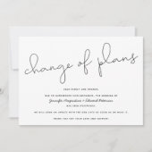 Uitgesteld | Geannuleerd | Wijziging van de planne Kaart (Voorkant)