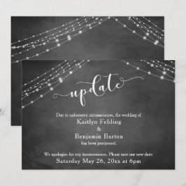 Uitgesteld Huwelijk Krijtbord Lichtjes Update Scri Kaart