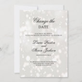 Uitgesteld Huwelijk Modern Verander de Datum Kaart (Voorkant)