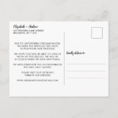 Uitgesteld Huwelijk Nieuwe Datum Wedding Aankondigingskaart (Achterkant)