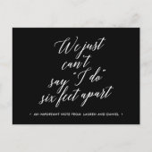 Uitgesteld huwelijksplan veranderd Geannuleerd Aankondigingskaart (Voorkant)