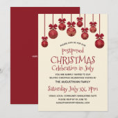 Uitgesteld kerstfeest in juli kaart (Voorkant / Achterkant)