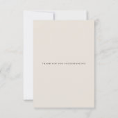 Uitgesteld - Rustic Lila en Alabaster Peony Floral Kaart (Achterkant)