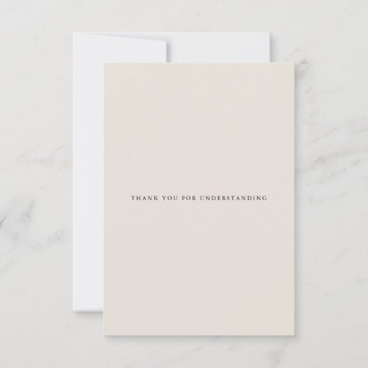 Uitgesteld - Rustic Lila en Alabaster Peony Floral Kaart (Achterkant)