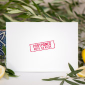 Uitgesteld tot datum Zelfinking Rubberstempel Zelfinktende Stempel