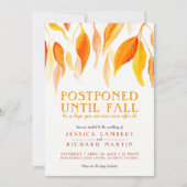 Uitgesteld tot herfst sinaasappel trouwt kaart (Voorkant)