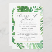 Uitgesteld Verandering van Plannen Tropische Bruil Aankondiging (Voorkant / Achterkant)