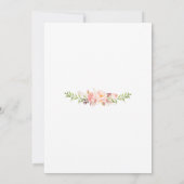 Uitgestelde Aankondiging Blush Roze Bloem Doop (Achterkant)