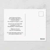 Uitgestelde aankondiging Briefkaart (Achterkant)