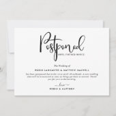 Uitgestelde aankondiging gebeurtenis, moderne kaar (Voorkant)