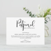 Uitgestelde aankondiging gebeurtenis, moderne kaar (Staand voorkant)