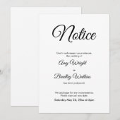 Uitgestelde aankondiging huwelijk legant (Voorkant / Achterkant)