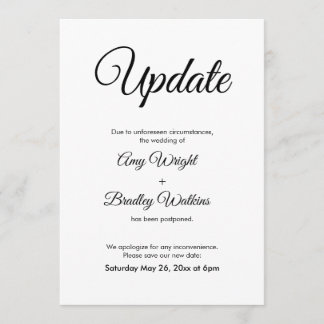Uitgestelde aankondiging huwelijk legante update