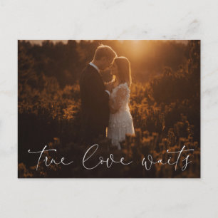 Uitgestelde aankondiging van huwelijk Briefkaart w