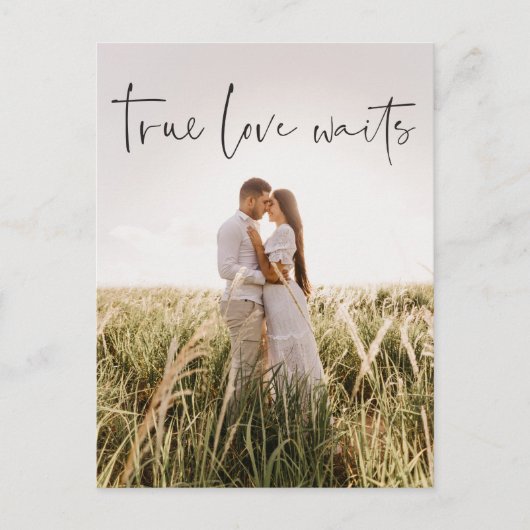 Uitgestelde aankondiging van huwelijk Briefkaart w (Voorkant)