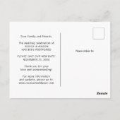 Uitgestelde aankondiging van huwelijk Briefkaart w (Achterkant)