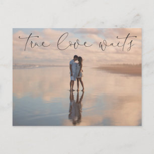 Uitgestelde aankondiging van huwelijk Briefkaart w