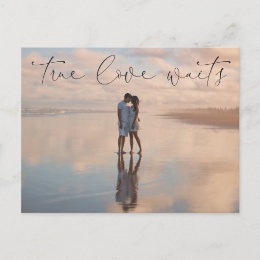 Uitgestelde aankondiging van huwelijk Briefkaart w (Voorkant)