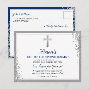Uitgestelde aankondiging Zilverige Eerste Heilige  Briefkaart