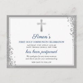 Uitgestelde aankondiging Zilverige Eerste Heilige  Briefkaart