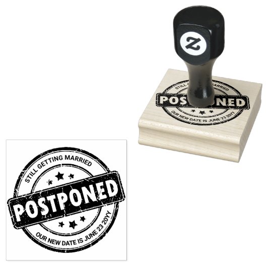 Uitgestelde Afspraak met Uw Nieuwe Datumstempel Rubberstempel (Gestempeld)