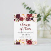 Uitgestelde Briefkaart voor bekendmaking Vrijgezel (Staand voorkant)