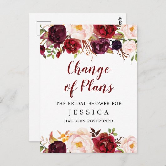 Uitgestelde Briefkaart voor bekendmaking Vrijgezel (Voorkant / Achterkant)