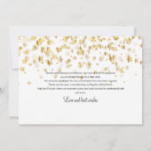 Uitgestelde Bruidsfeest Datum Wijziging Gouden Ste Save The Date (Achterkant)