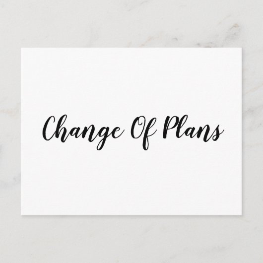 Uitgestelde bruiloft  aankondigingskaart (Voorkant)