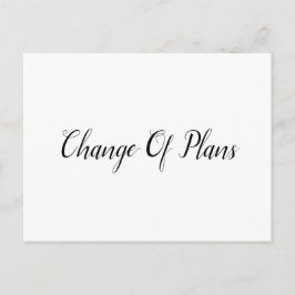 Uitgestelde bruiloft aankondigingskaart