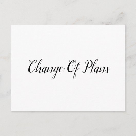 Uitgestelde bruiloft aankondigingskaart (Voorkant)