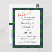 UITGESTELDE BRUILOFT Abercrombie Clan Tartan Plaid Briefkaart (Voorkant / Achterkant)