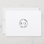 Uitgestelde bruiloft - kraftkaart kaart (Achterkant)