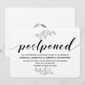 Uitgestelde bruiloft - kraftkaart kaart (Voorkant / Achterkant)
