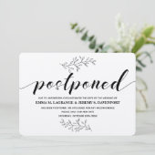 Uitgestelde bruiloft - kraftkaart kaart (Staand voorkant)