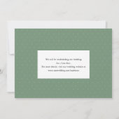 Uitgestelde bruiloft met foto-calligrafie kaart (Achterkant)